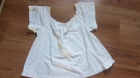 Bavlnená blúzka na ramená/tričko, xl