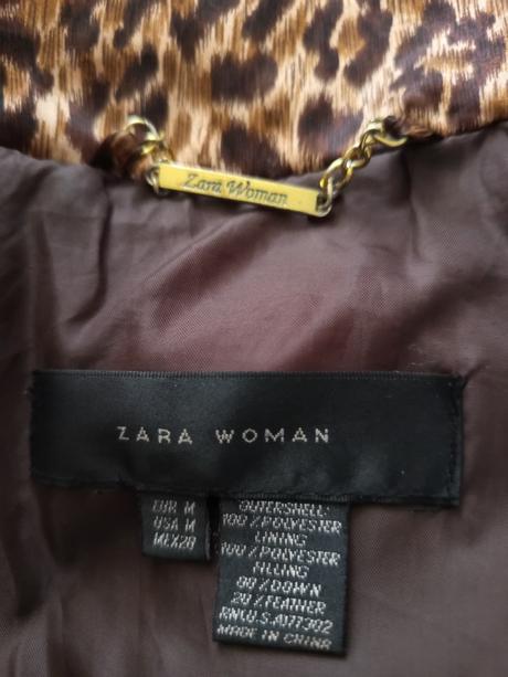 Zimná pérová bunda, zara,m