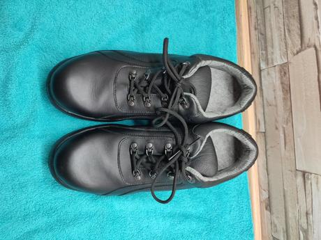 Prabos 46 - čierne kožené gore-tex topánky, 46