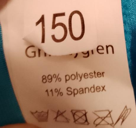 3 set plavecký morská víla modrá volániková 150 cm, 152