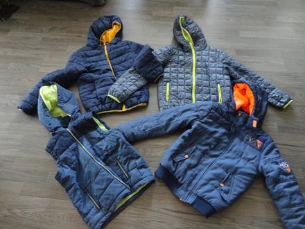 Detská bunda a vesta - 4 druhy, 152