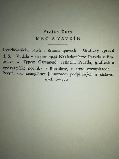 Kniha meč a vavrín,