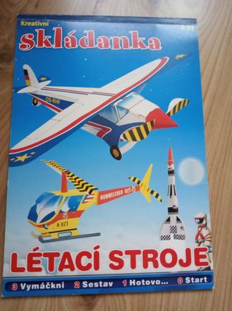 Skladacka/ lietadla + 2 x komix,