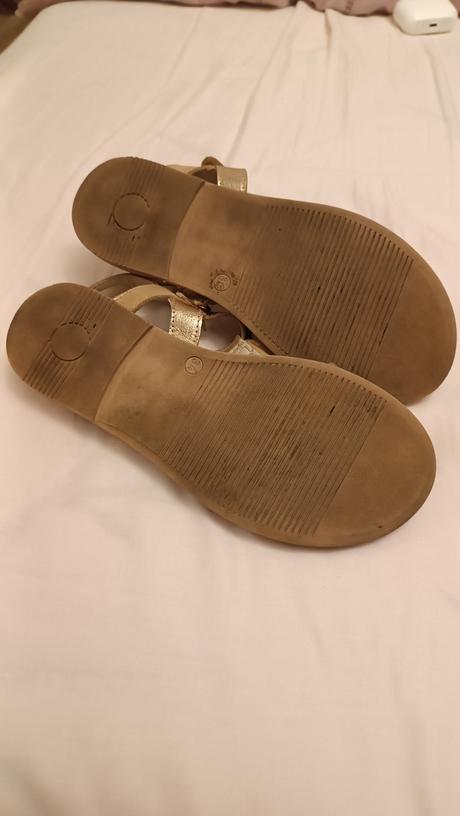 Dievčenské zlaté kožené sandále lasocki 34, lasocki,34