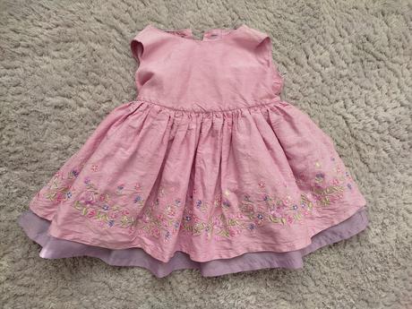 Slávnostné šaty 3-6m, marks & spencer,68