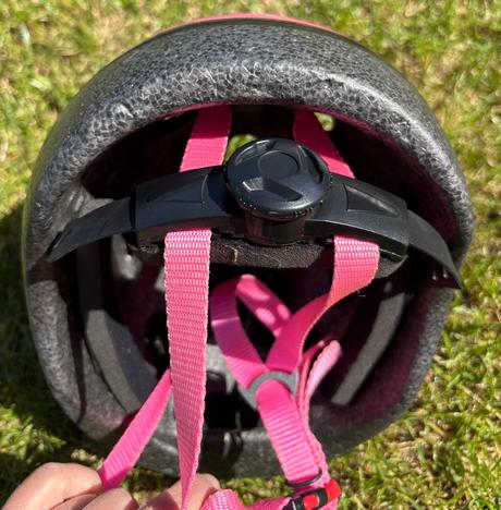 Krasna ruzova cyklisticka prilba viac ako top stav, xs