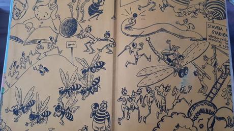 Stará retro kniha ferdo cvičí mravenisko o. sekora,