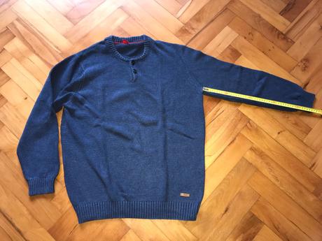 Tmavomodrý pánsky pulóver , sveter - s. oliver, s.oliver,xl
