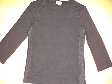 Damsle čierne tričko 3/4rukav steilmann, m