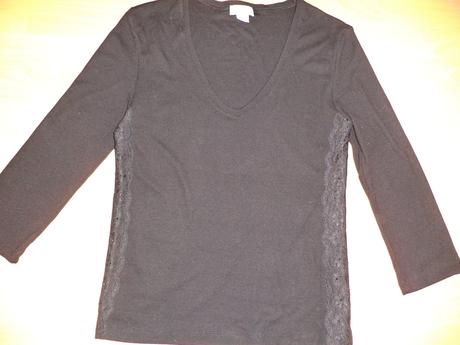 Damsle čierne tričko 3/4rukav steilmann, m