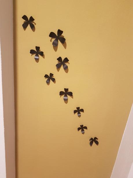 3d kvietky na stenu, 