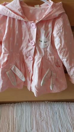 Predám krásny detský prechodný kabátik- rabit, 92