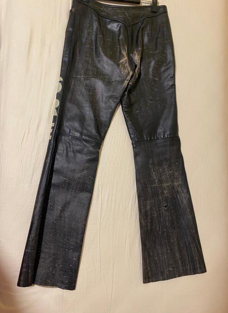 Kožené nohavice different, s