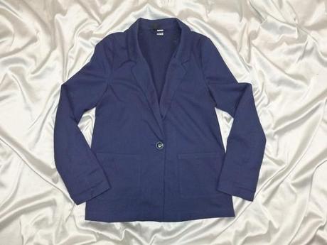 Kvalitný tmavomodrý blejzer, h&m,36