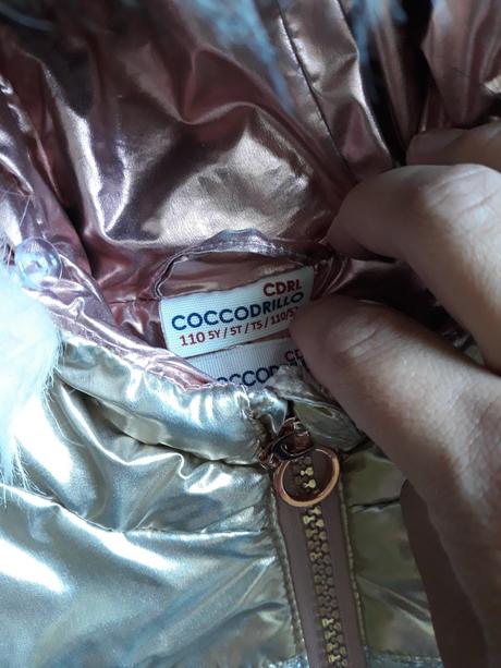 Metalická zimna bunda coccodrillo 110 5rokov, coccodrillo,110