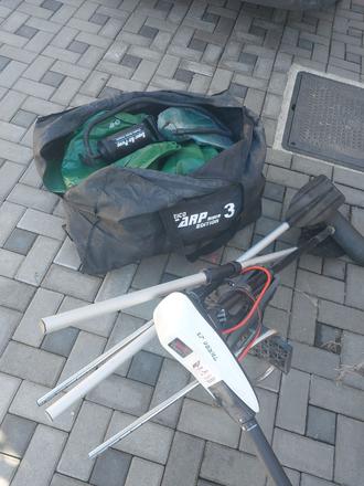 Nafukovaci čln+elektrický motor, 