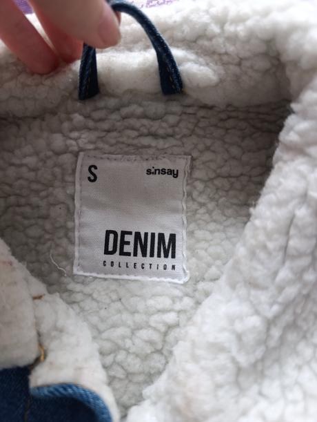 Zateplnená rifľová bunda, sinsay,s