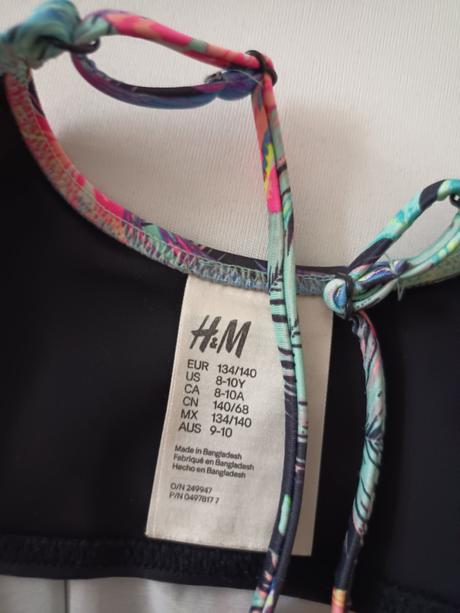 Plavky vrch, h&m,134