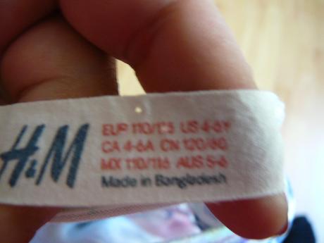 Dievcenske saty, h&m,110