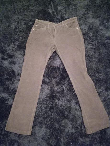 Tmavohnede mencestrove nohavice, f&f,42