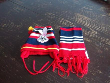 Čiapka so šálom - obvod 50 cm , 50