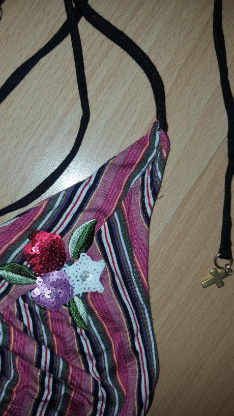 Pruhované pekné šaty vive maria, m