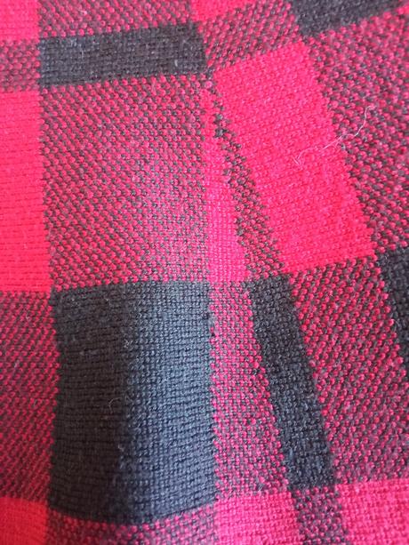 Hrubá skladaná kockovaná sukňa, 134