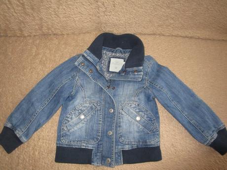 2950. rifľová bunda znač., h&m,110