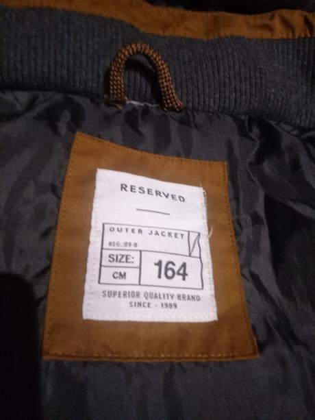 Zimná bunda reserved 164 pre fešáka, reserved,164