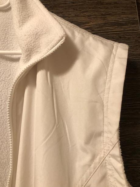 Obojstranna biela vesta s kapucnou xl, xl