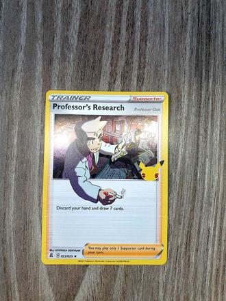 Pokemon karta professor oak, 