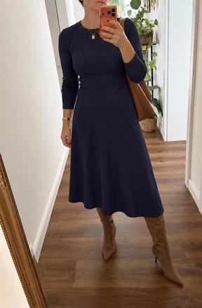 Pružné oceľovomodré šaty zara, zara,l