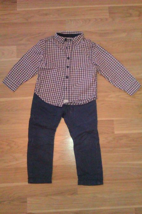 Košeľa a nohavice pre chlapčeka, 86–98