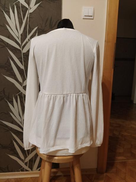 Biela blúzka s volanom xs-s, sinsay,xs