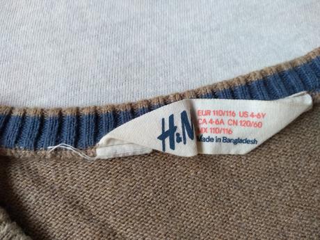 Pulóver č. 110/116, h&m,110