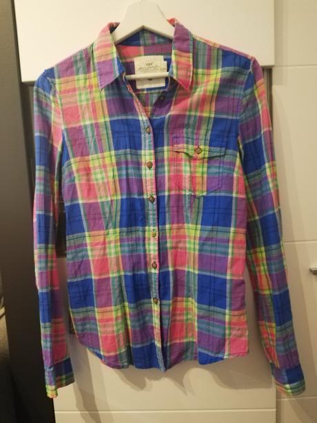 Farebná košeľa h&m, h&m,s