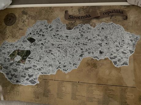 Mapa slovenska stieracia, 