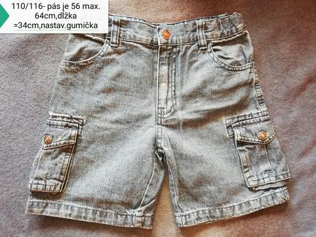 Rifľové kraťasy 110/116, lupilu,110