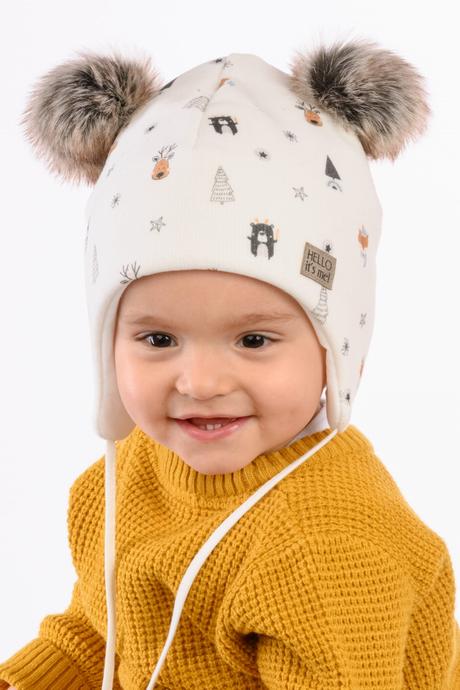 Zimná čiapka fuksik veľ. 38 cm, marika,50 / 56 / 62 / 68