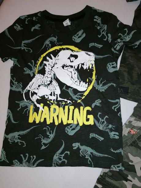 Maskáčové t-rex 2 tričká a šortky, 122