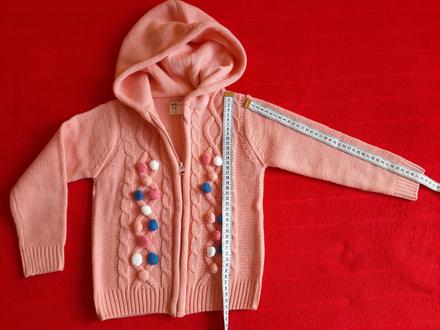 Ružový svetrík na zips v top stave, cherokee,110