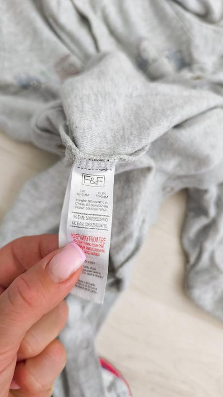 2x dlhé body pyžamo/ overal na spanie, tesco,86