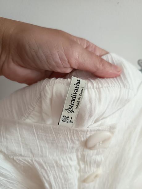 Biela midi sukňa stradivarius, stradivarius,l