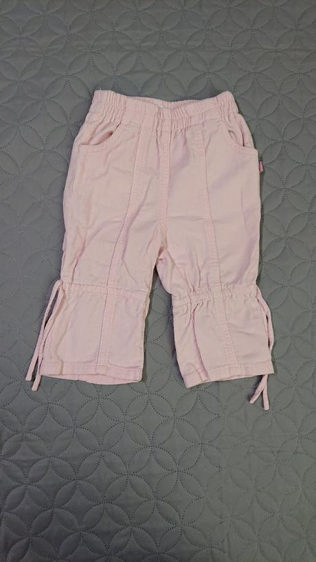 Ruzove manchestrove nohavice, 74