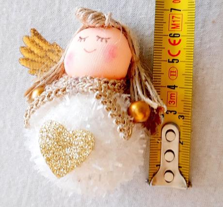 Anjel bielo-zlaty - 5 kusov - cena spolu,