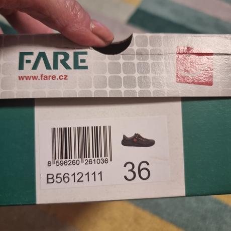 Fare barefoot celokožené topánky 3x obuté, fare,36