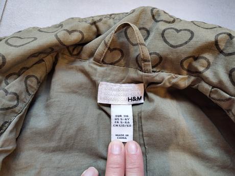 Prechodová bunda/kabátik pre slečnu, h&m,116