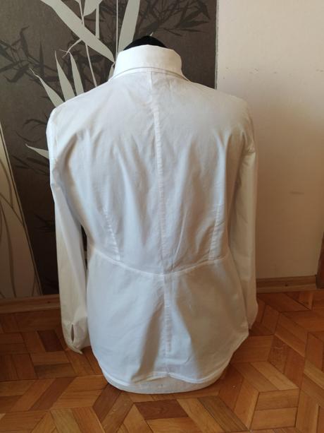 Biela blúzka/košeľa vhodná na tehotenské foto, m