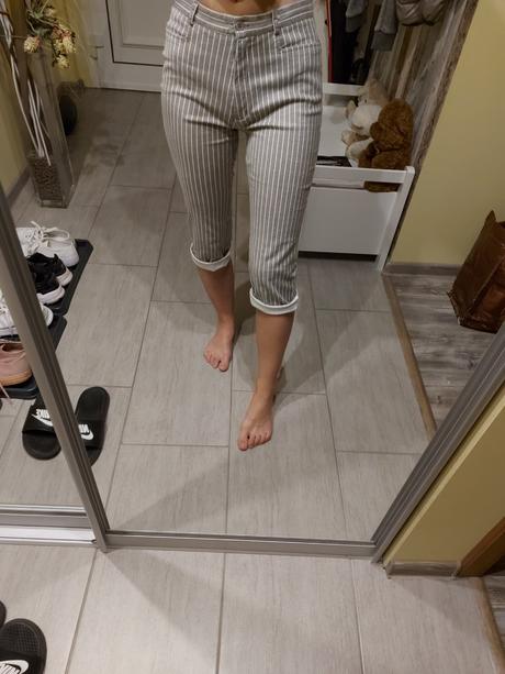 Dámske nohavice s vysokým pásom, 38