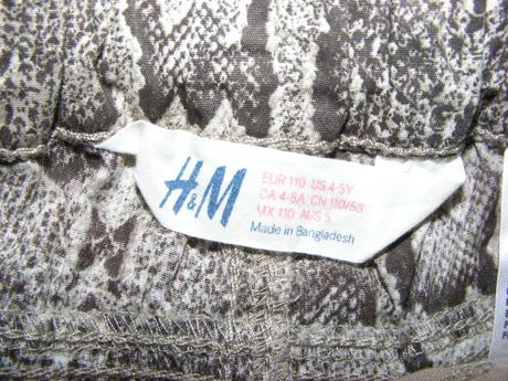 Šortky zn. h&m - 110/116, h&m,110
